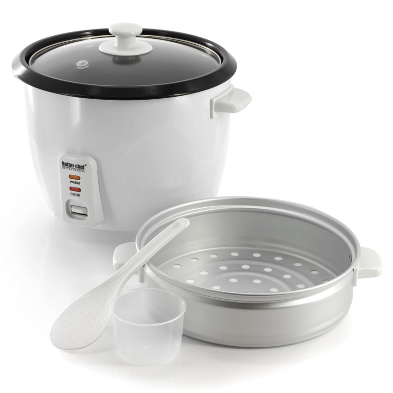 Cuiseur à riz en céramique avec accessoire de cuisson à vapeur 10 tasses Better Chef