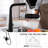 Temperature Display Kitchen Faucet Matte Black - Pull Down & Single Handle Three Water Outlet Things  Stream, Spray, Rainfall  For Modern Sink In Modes