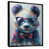 Black Floater Framed