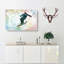 Skiing In Abstract - Wrapped Canvas Painting-55342142