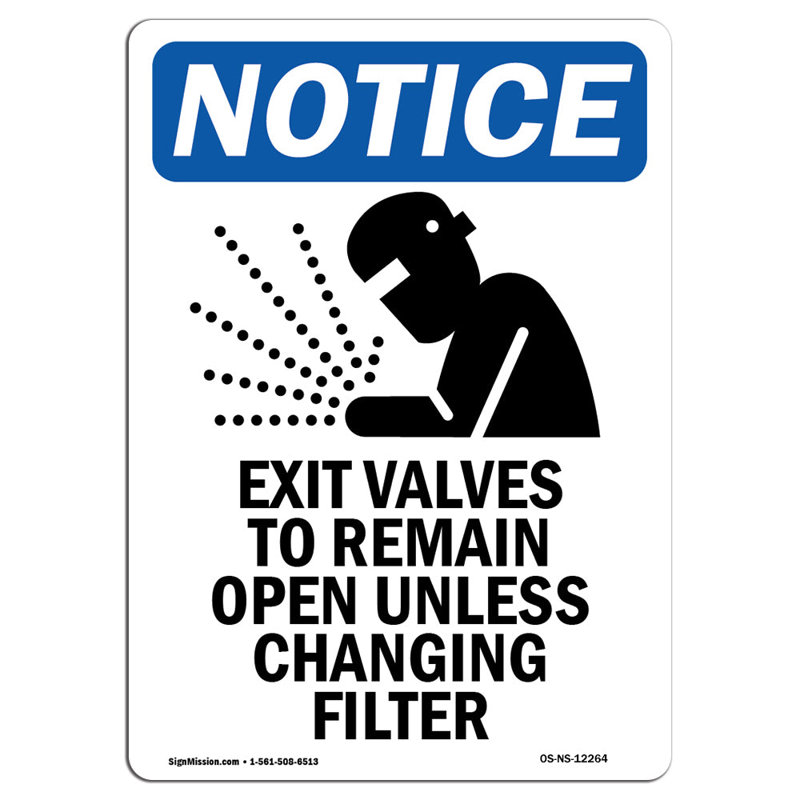 Exit Valves to Remain Sign