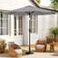 Aisya 3m Traditional Parasol with LED Light-800186014