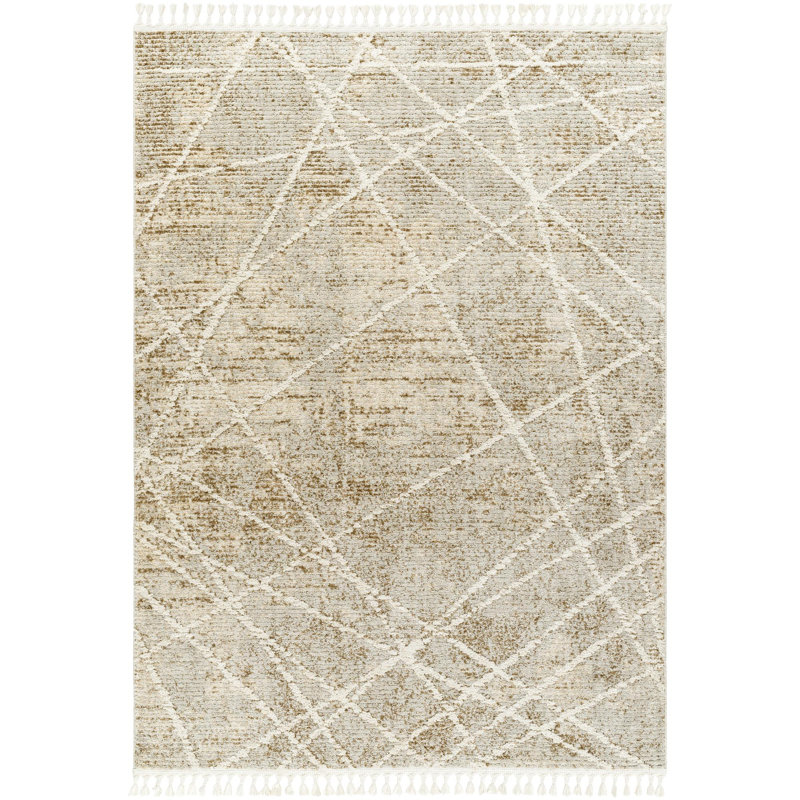 Abstract Indoor Rug, Rectangle 9'2" x 12'