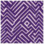 Couvre-lit matelassé à motif zigzag mauve toutes tailles-128547908