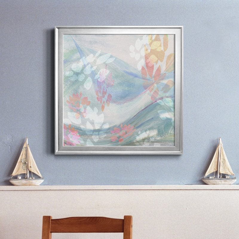 «Spring Is In The Air I», reproduction sur toile encadrée, H 34,5 po x l 34,5 po x P 1,5 po, Argent