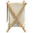 Vidaxl Laundry Basket Cream White 17.7"X21.7"X25" Bamboo