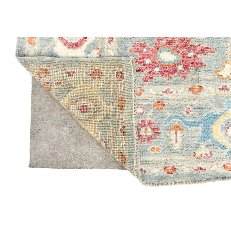 Tapis oriental transitionnel bleu 8X10 One-of-a-Kind