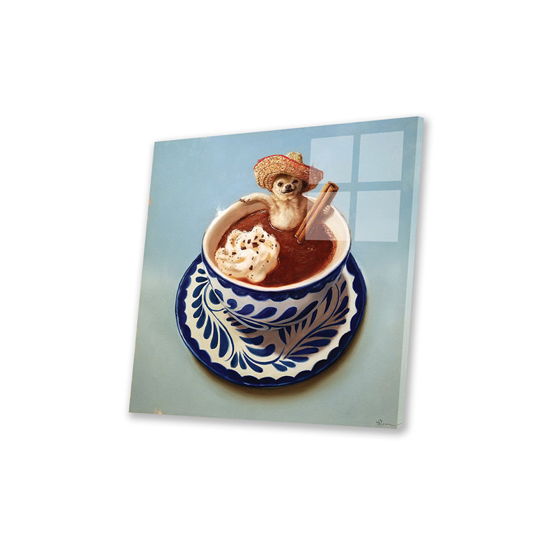 Impression de chocolat chaud mexicain sur verre acrylique