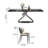 Black Luxury Marble Rectangular Dining Table Sets-104778057