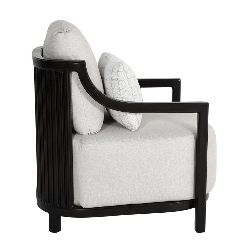 Samara Cushioned Lounge Chair w/ One Accent Pillow