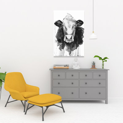 Cow Kitchen Animals Canvas | Farmhouse Home Decor Art