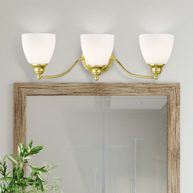 Mayday 3 - Light Dimmable Vanity Light, Polished Brass