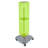 Four-Sided Pegboard Floor Display on Revolving Wheeled Base. Spinner Rack Tower. Panel Size: 8"W x 40"H