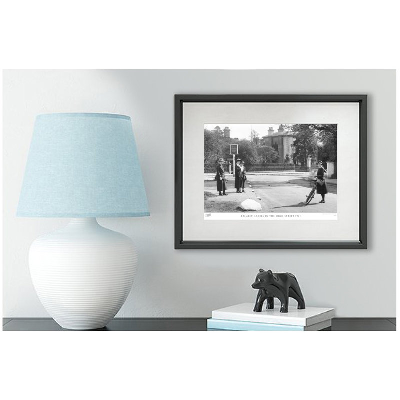 Frimley, Ladies In The High Street 1921 by Francis Frith - Single Picture Frame Print, 28cm H x 36cm W x 2.3cm D