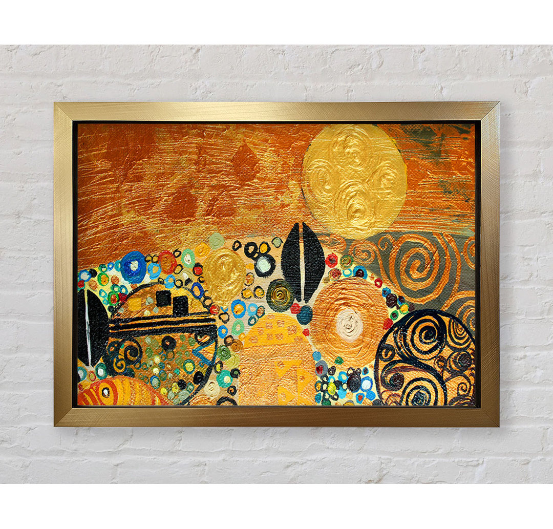 Goldener Klimt von Gustav Klimt - Einzelner Bilderrahmen Kunstdrucke