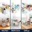 Ensemble de 4 boîtes de rangement transparentes empilables avec poignées - pour salle de bain, placard, garde-manger, armoire, pharmacie et rangement pour biberons - ensemble de 4-713820843