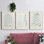 Verdure Ferns I - ensemble de 3 peintures sur toile encadrées