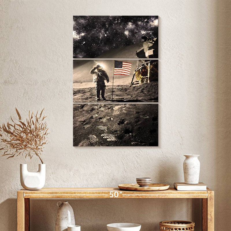 Lelar Moon Landing, 38" H x 24" W