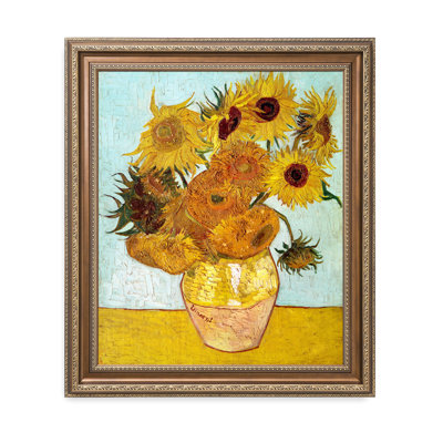 Douze tournesols, reproduction d'art de Vincent Van Gogh. Estampe numérique sur toile, estampe numérique