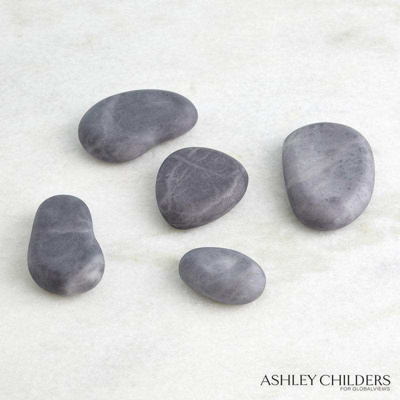 S/5 River Rocks, Gray