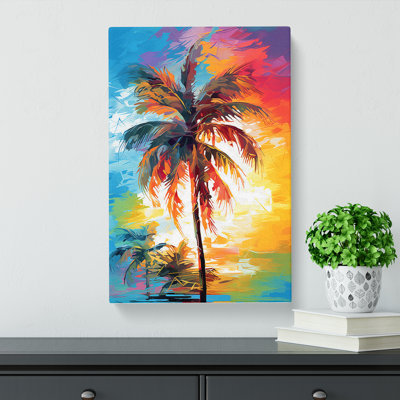 Palm Tree Abstract No.2 - Wrapped Canvas