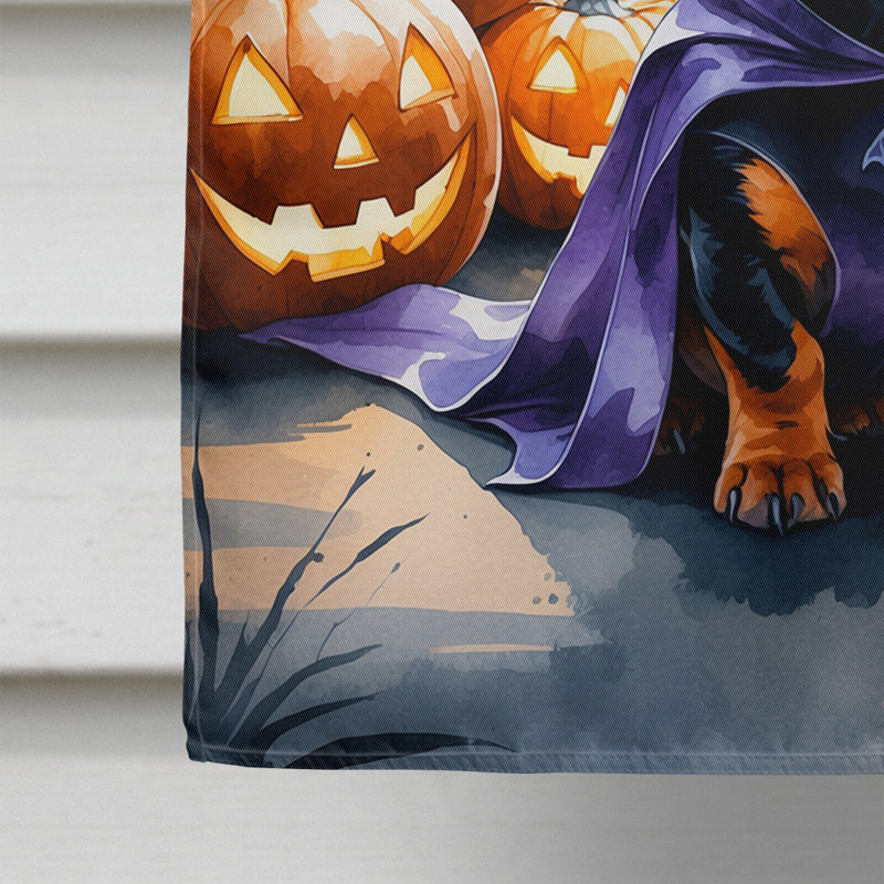 Drapeau de chiot Halloween House, Teckel