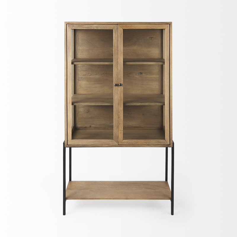 Arelius Curio Cabinet, Light Brown