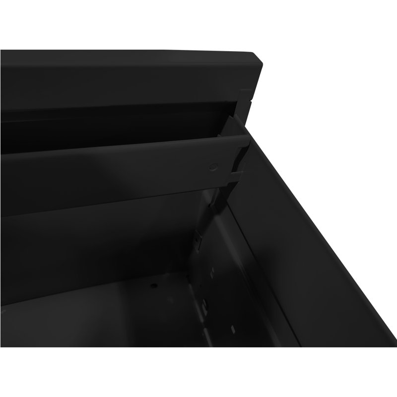 3 Drawer Vertical File Cabinet, Black