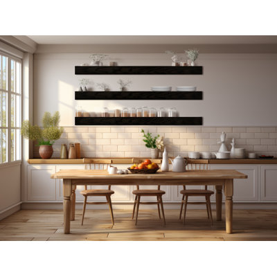 Emerald Lee 3 Piece Oak Floating Shelf