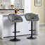 Swivel Upholstered Adjustable Height Bar Stool-791234641-791234646