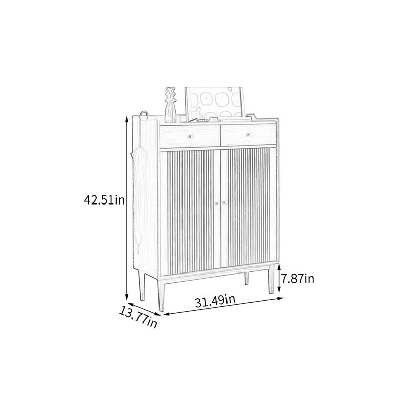 15 Pair Shoe Storage Cabinet