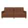 Benitez Twin 76'' Faux Leather Tufted Convertible Sofa