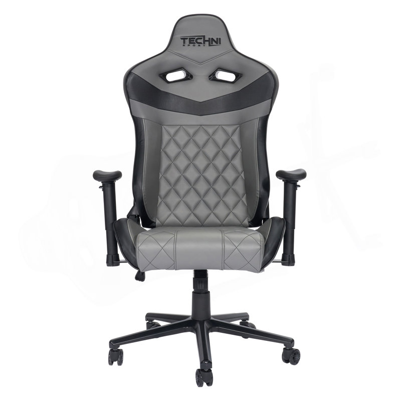 Fauteuil de jeu ergonomique, gris