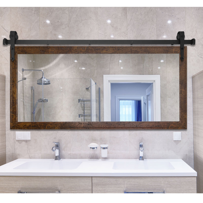 Jossa Engineered Wood Flat Mirror, 30.5" H x 53.5" W x 0.75" D