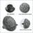 Matte Black high pressure 6-setting 4" shower head - Angle adjustable, clog-proof shower head-124802049