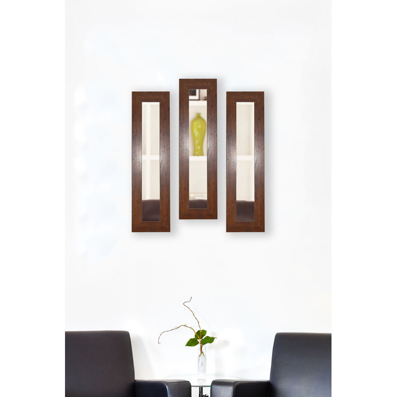 Ensemble de 3 miroirs rustiques Trujillo, H 39,5 po x l 11,5 po