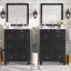 Ensemble de meuble-lavabo 48 po avec lavabos doubles (séparés) 48 po, lavabos doubles en céramique