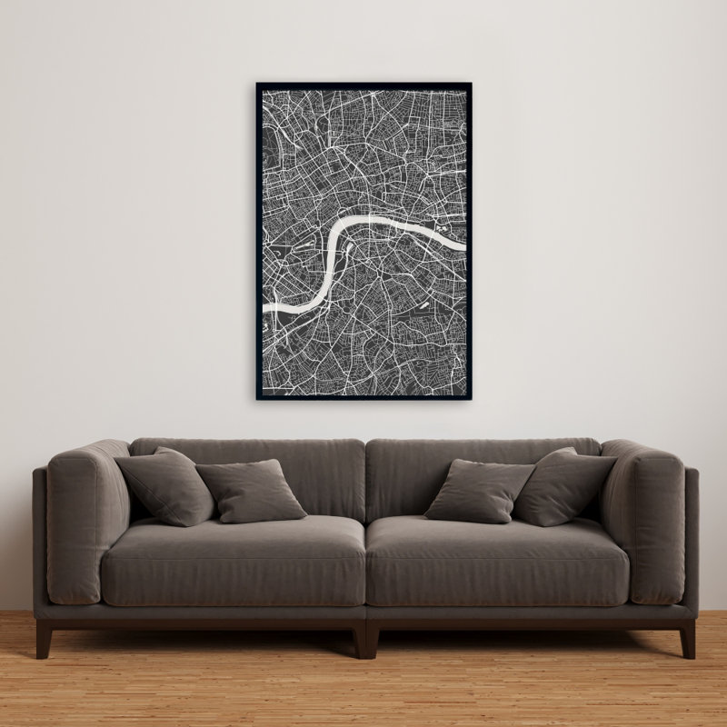«London City Plan» sur toile