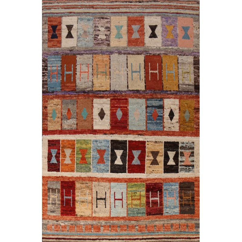 Tapis oriental marocain fait à la main 7 x 9