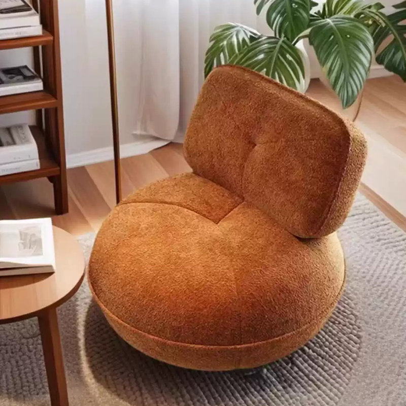Chaise de loisir simple en chenille., Brun
