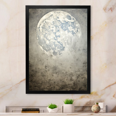 Minimalisme, lune grise, surface 3 - Tachisme, art mural