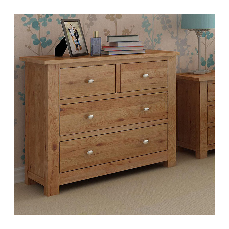 Ellis Solid Wood 83cm W 4 - Drawer Chest of Drawers