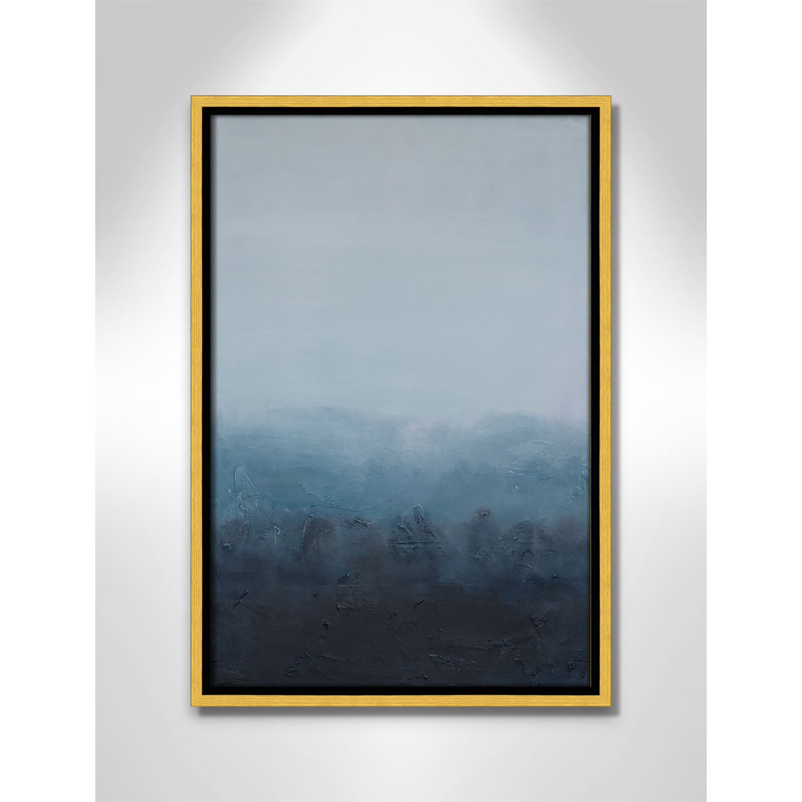 Elemental I Print by S.H. Khan, 13.5'' W x 19.5'' H, Gold Floater