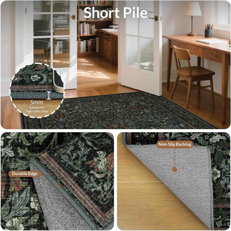 Tapis de cuisine lavables antidérapants, 2 pi x 8 pi