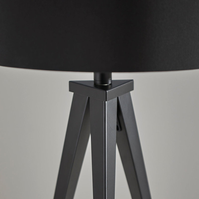 Cas 61.5'' Tripod Floor Lamp, Black, Black