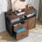 15.74"W X 29.92"H Mobile 2 Drawer File Cabinet With Doors-116190473