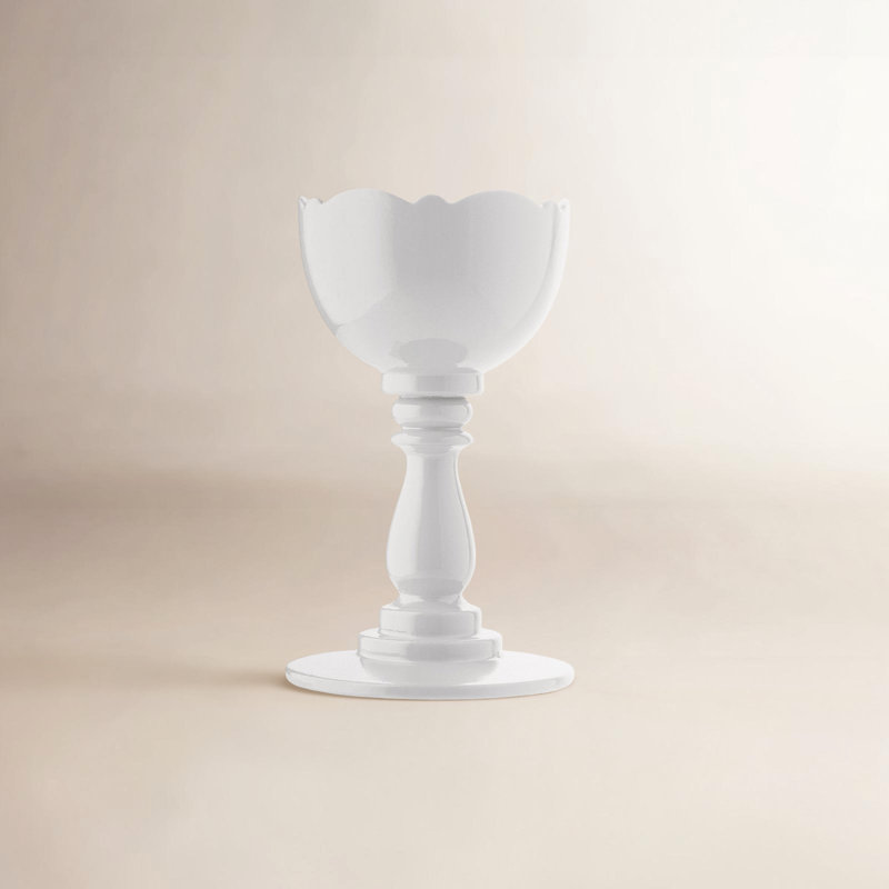 Dressed Egg Cup with Spoon, White