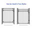Barrière en métal 5 pi H 5 pi x l 5 pi