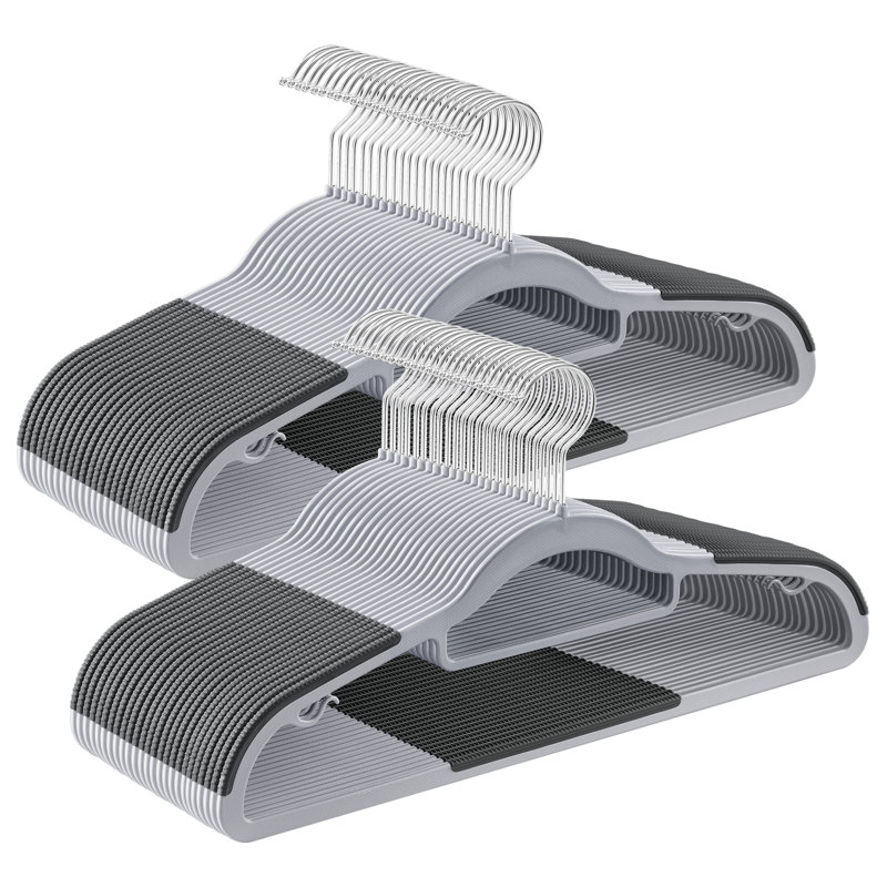 Bletsoe Non-Slip Standard Hanger, 50, Grey