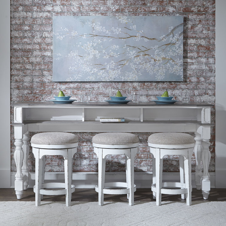 Colchester 4 Piece Console Table Set w/ 3 Stools
